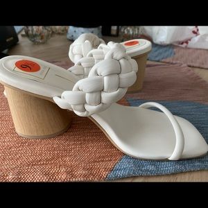 New Dolce vita white block heels